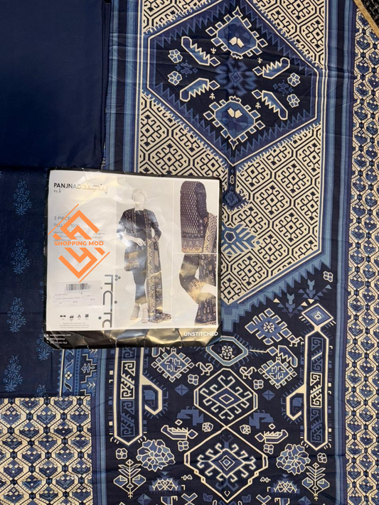 J. Brand Lawn Printed 3 Piece Unstitched