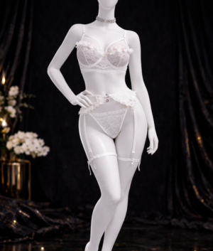 Ivory Blossom Lingerie Set