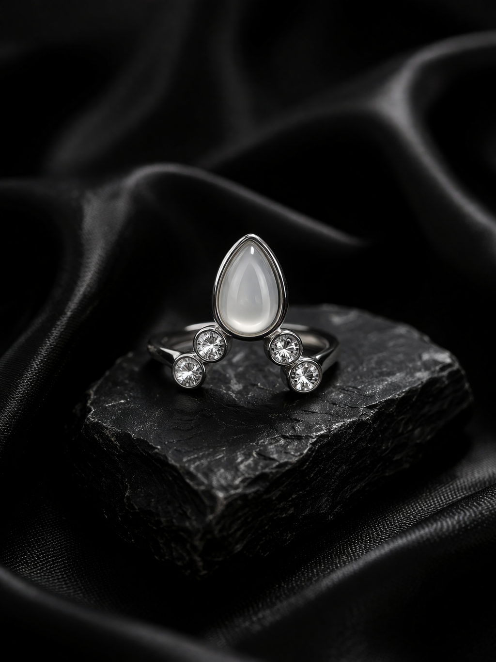 Crystal Drop Ring