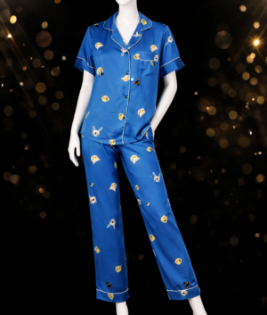Blue Bliss Satin Nightwear