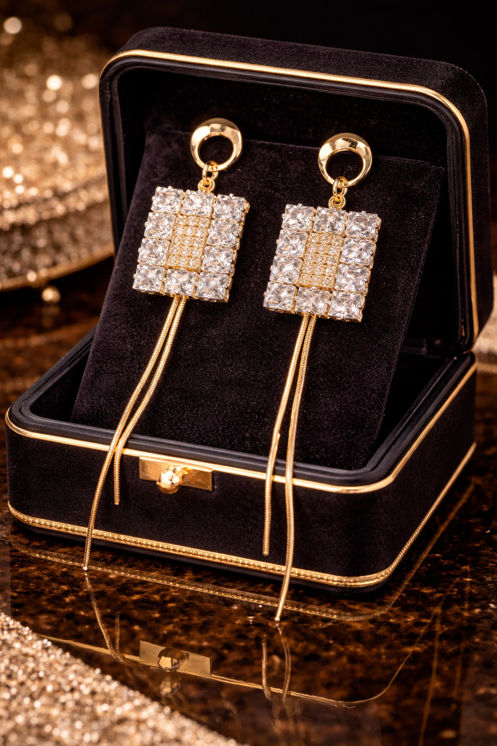 Crystal Square Tassels