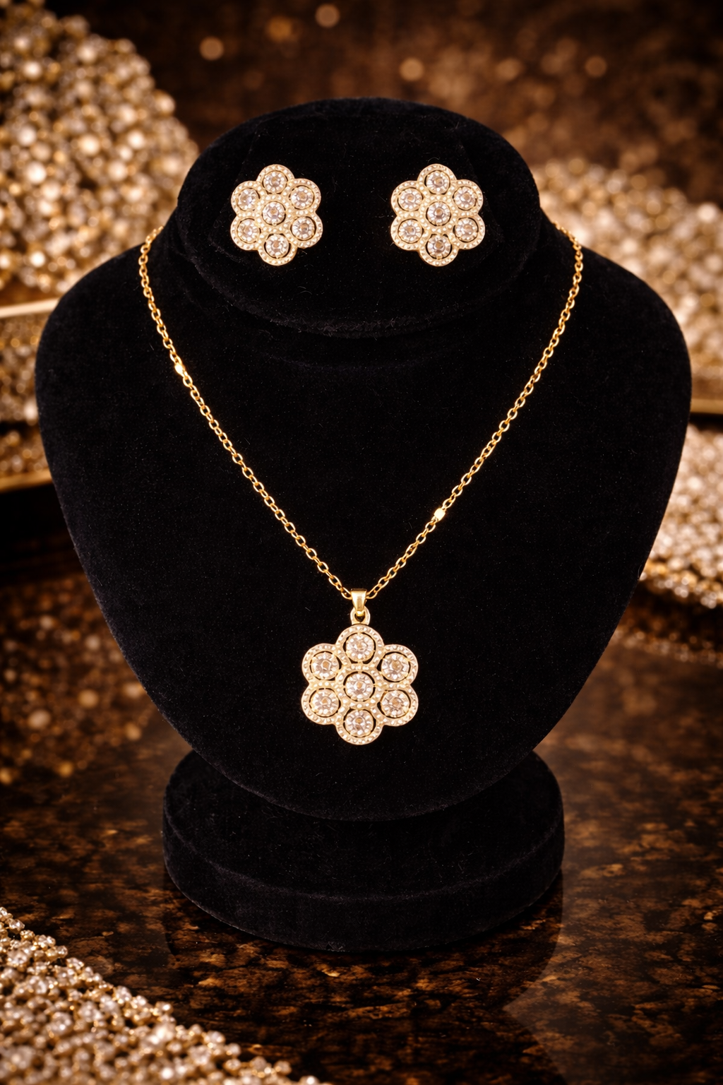 Golden Blossom Elegance Set