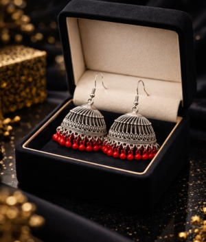 Oxidized Jhumka Drops