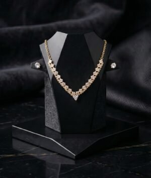 Diamond Floral Necklace